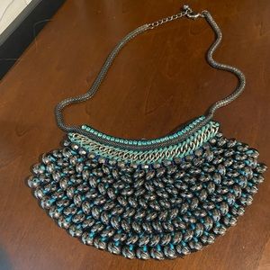 Anthropologie Beaded Bib Necklace